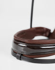 NOSEBAND | LAQUERED | BROWN No. 100