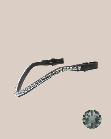 BROWBAND | BLACK DIAMOND, 8 MM | BLACK No. 53