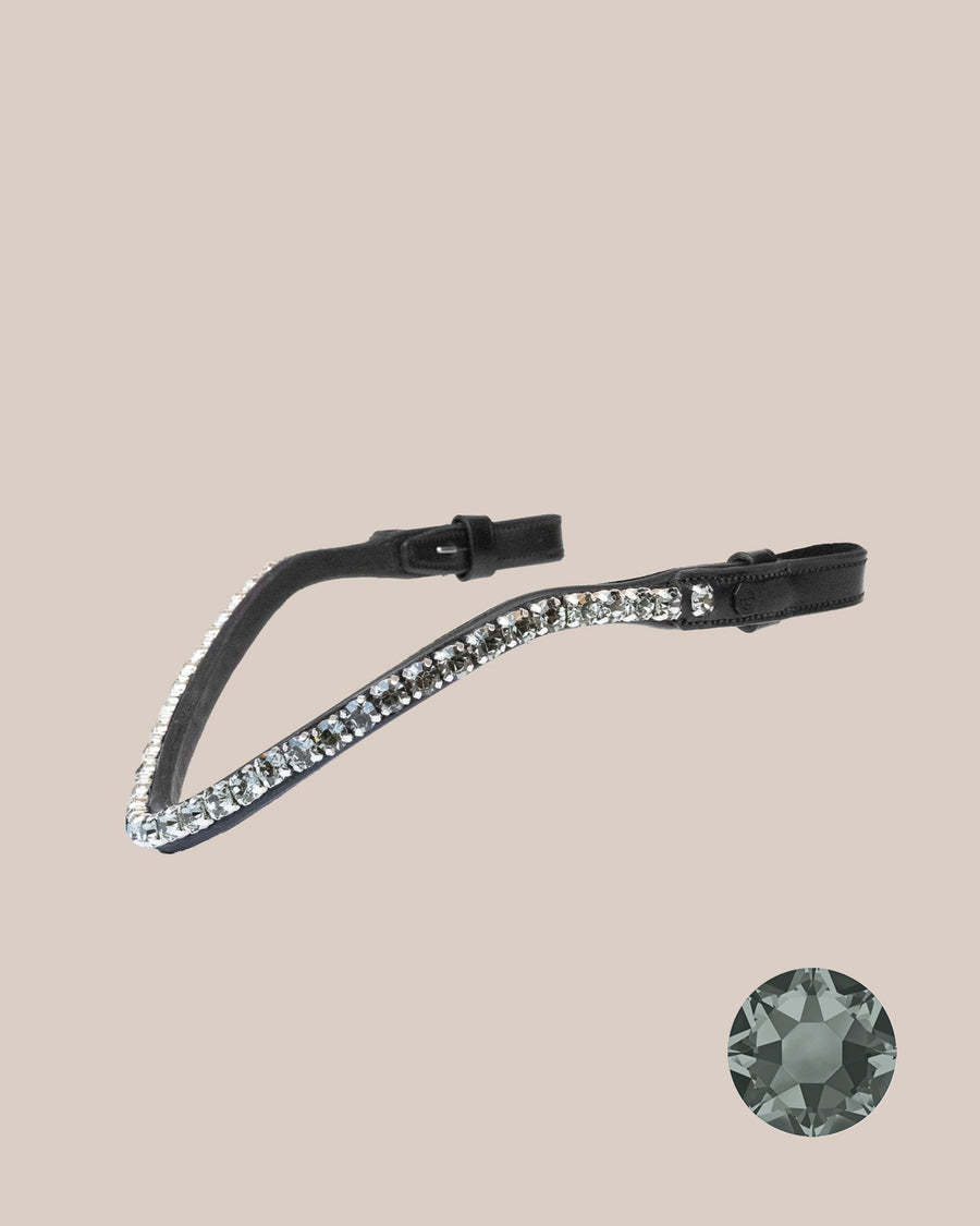BROWBAND | BLACK DIAMOND, 8 MM | BLACK No. 53