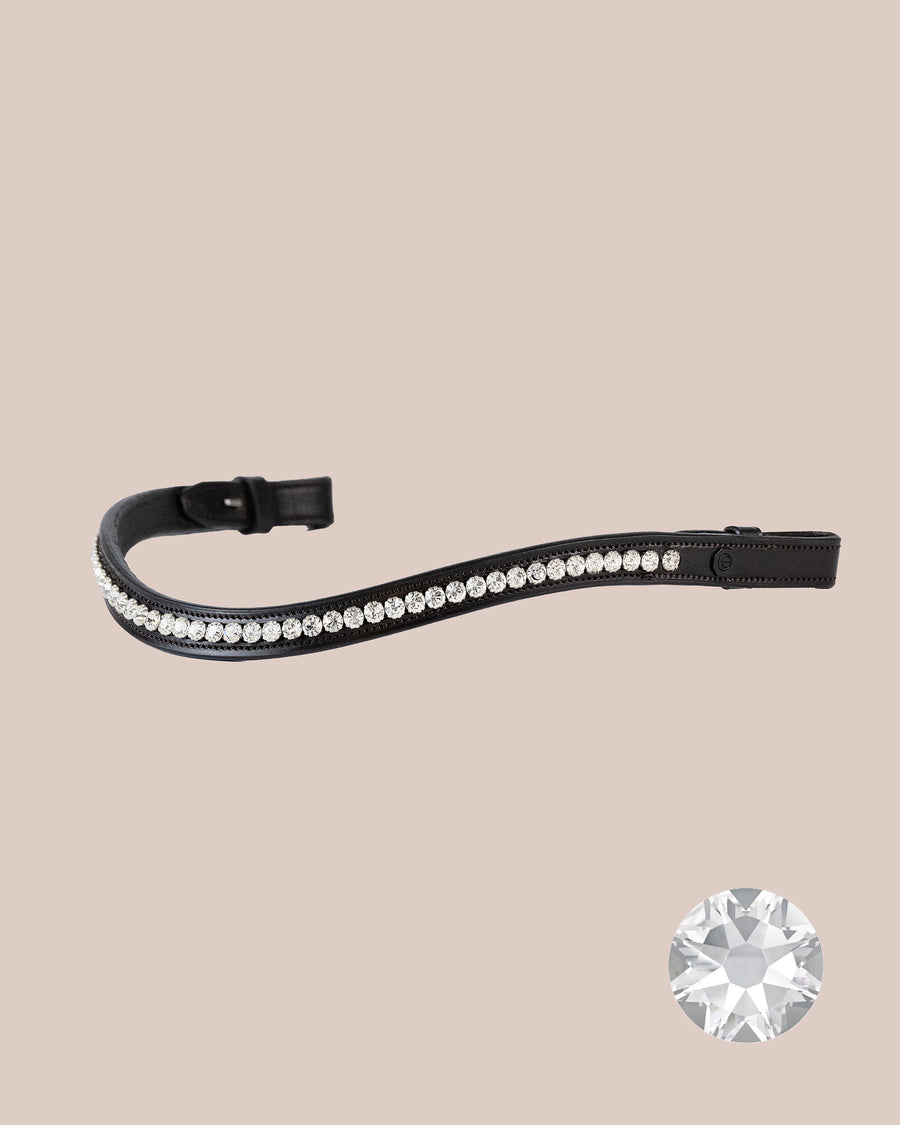 BROW BAND | CRYSTAL CLEAR, 6 MM | BLACK No. 52
