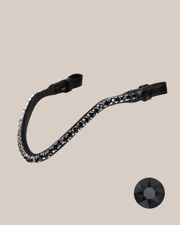 BROWBAND | JET BLACK, 8 MM | BLACK No. 53