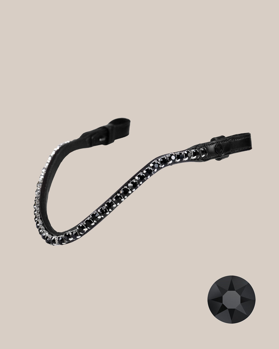 STIRNBAND | JET BLACK, 8 MM | SCHWARZ Nr. 53