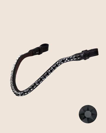 BROWBAND | JET BLACK, 8 MM | BROWN No. 53