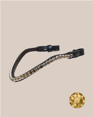 BROWBAND | LIGHT COLORADO TOPAZ, 8 MM | BLACK No. 53