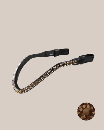 STIRNBAND | SMOKED TOPAZ, 8 MM | SCHWARZ Nr. 53