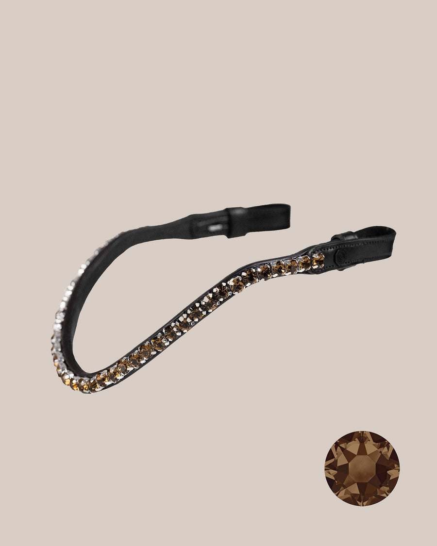 STIRNBAND | SMOKED TOPAZ, 8 MM | SCHWARZ Nr. 53