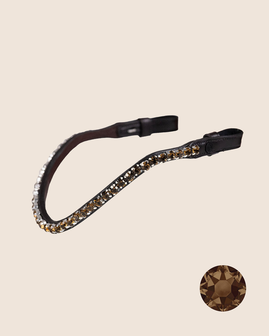 STIRNBAND | SMOKED TOPAZ 8 MM | BRAUN Nr. 53