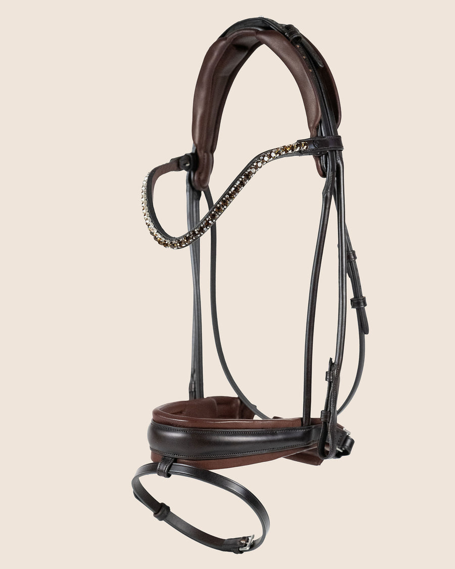 BRIDLE | DRESSAGE ROUND-STITCHED | BROWN No. 10