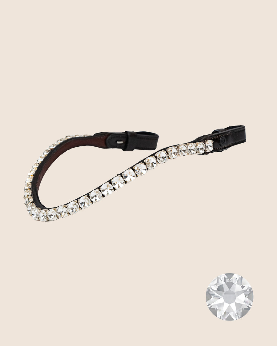 STIRNBAND | CRYSTAL CLEAR, 10 MM | BRAUN Nr. 60