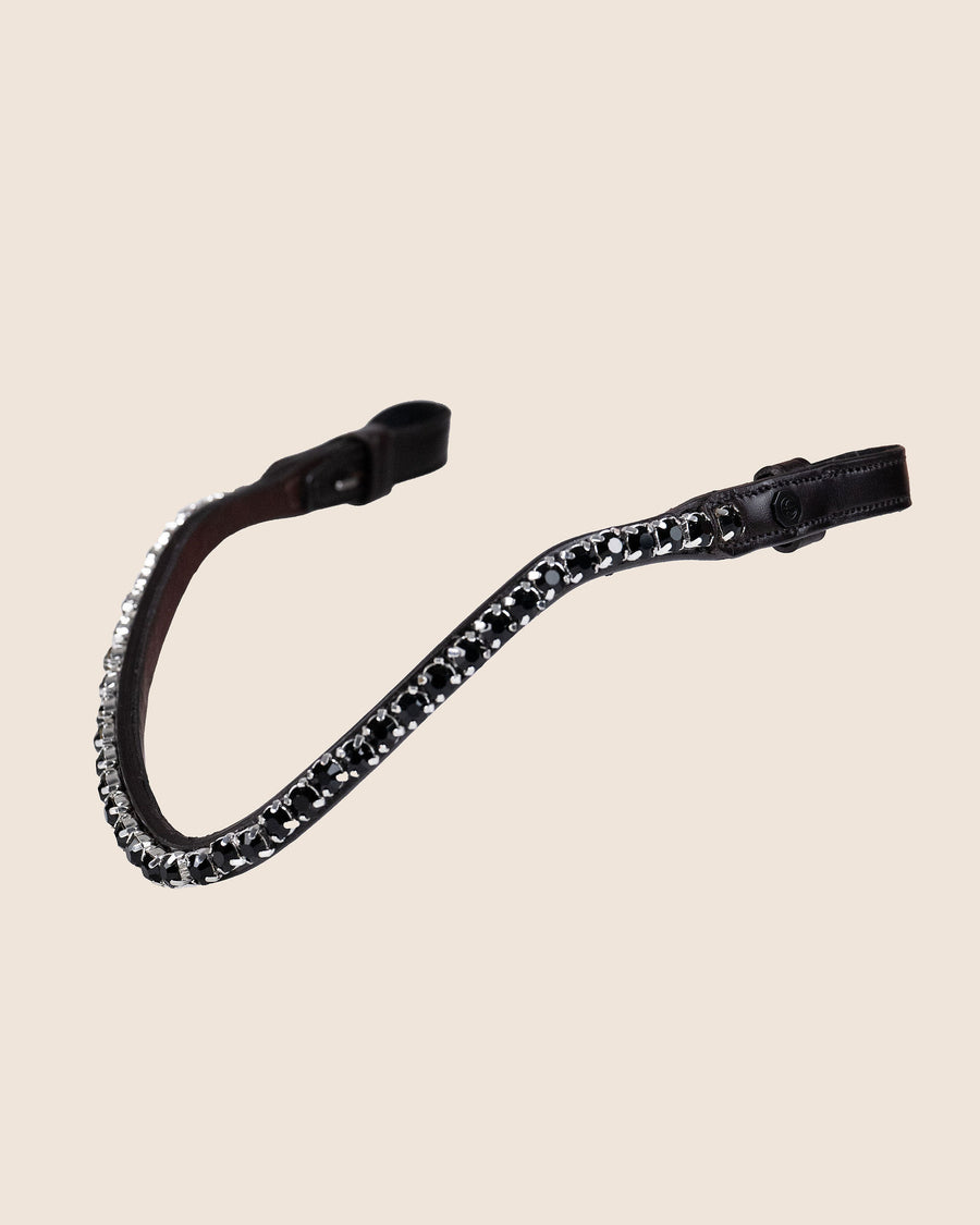 BROWBAND | JET BLACK, 8 MM | BROWN No. 53