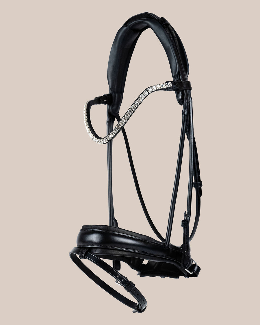 BRIDLE | DRESSAGE ROUND STITCHED | BLACK No. 10